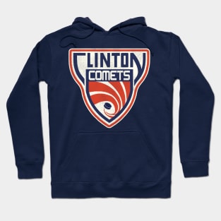 Defunct Clinton Comets Hockey Team Hoodie